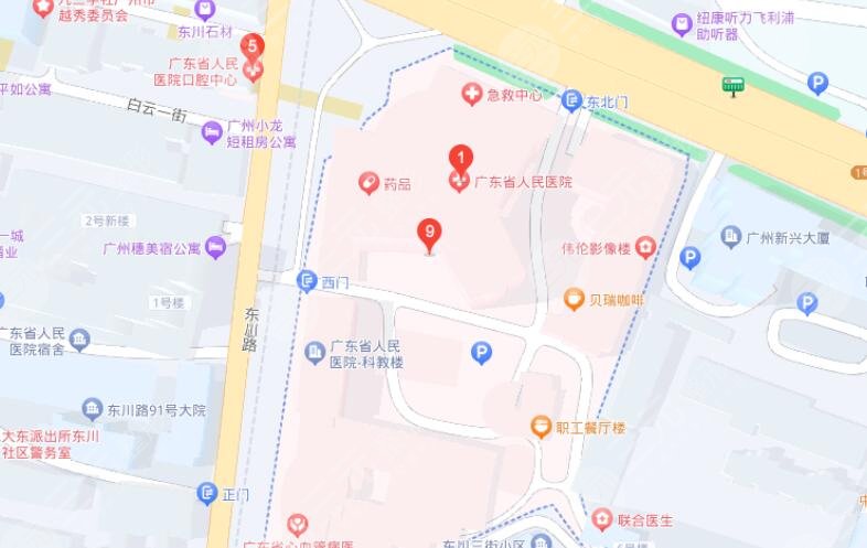广东省人民医院地址