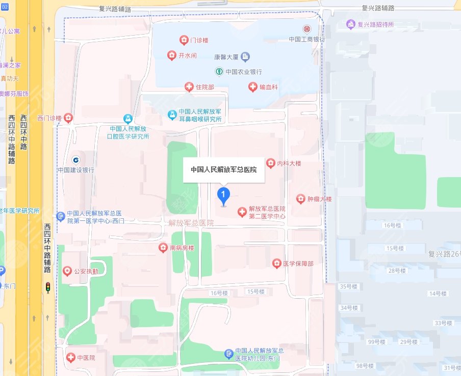 中国人民解放军总医院301医院地址